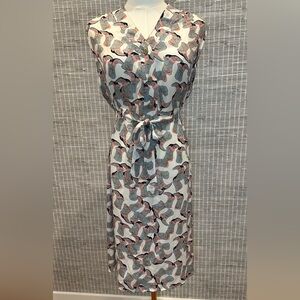 🤎 Tucker NYC 100% Silk Cowboy Boot Button Down Dress 🤎